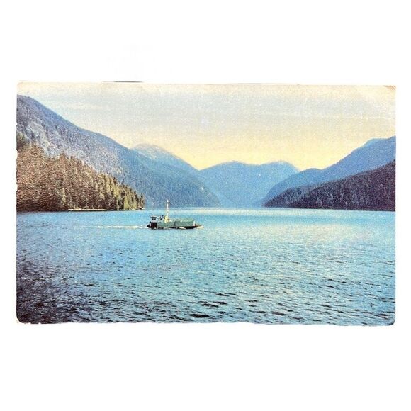 Alaska Postcard Inside Passage Selithco Paper Unposted Real Photo RPPC Vintage - Picture 1 of 7
